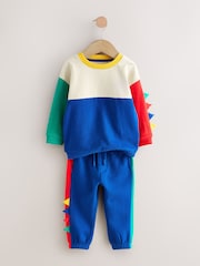 Multi Dino Spikes Long Sleeve Soft Touch T-Shirt and Joggers Set (3mths-7yrs) - Image 2 of 6