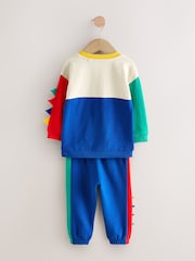 Multi Dino Spikes Long Sleeve Soft Touch T-Shirt and Joggers Set (3mths-7yrs) - Image 3 of 6