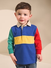 Multi Hotchpotch - Long Sleeve Rugby Polo Shirt (3mths-7yrs) - Imagen 1 de 9