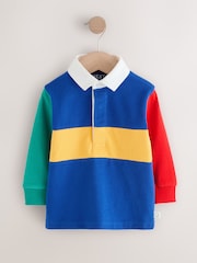 Multi Hotchpotch - Long Sleeve Rugby Polo Shirt (3mths-7yrs) - Imagen 5 de 9