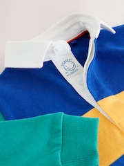 Multi Hotchpotch - Long Sleeve Rugby Polo Shirt (3mths-7yrs) - Imagen 8 de 9