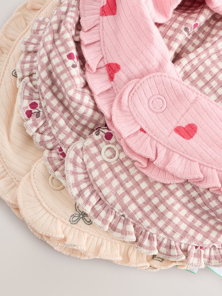 Red/Pink Baby Bibs 3 Pack - Image 6 of 6