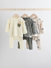 Grey/Cream Character Long Sleeve Top And Leggings Set 6 Piece (0mths-3yrs) - Image 1 of 17