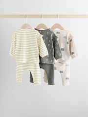 Grey/Cream Character Long Sleeve Top And Leggings Set 6 Piece (0mths-3yrs) - Image 2 of 17