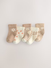 Neutral Baby Socks 5 Pack (0mths-2yrs) - Image 1 of 3