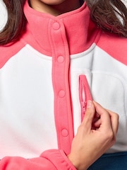 Gym + Coffee Pink Snap Polar Fleece - Image 4 of 7