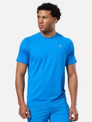 Gym + Coffee Blue Navy Gym + Coffee Mens Relentless T-Shirt - Image 3 of 6