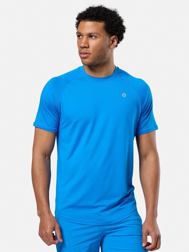 Gym + Coffee Blue Navy Gym + Coffee Mens Relentless T-Shirt - Image 3 of 6
