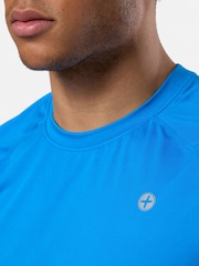 Gym + Coffee Blue Navy Gym + Coffee Mens Relentless T-Shirt - Image 4 of 6