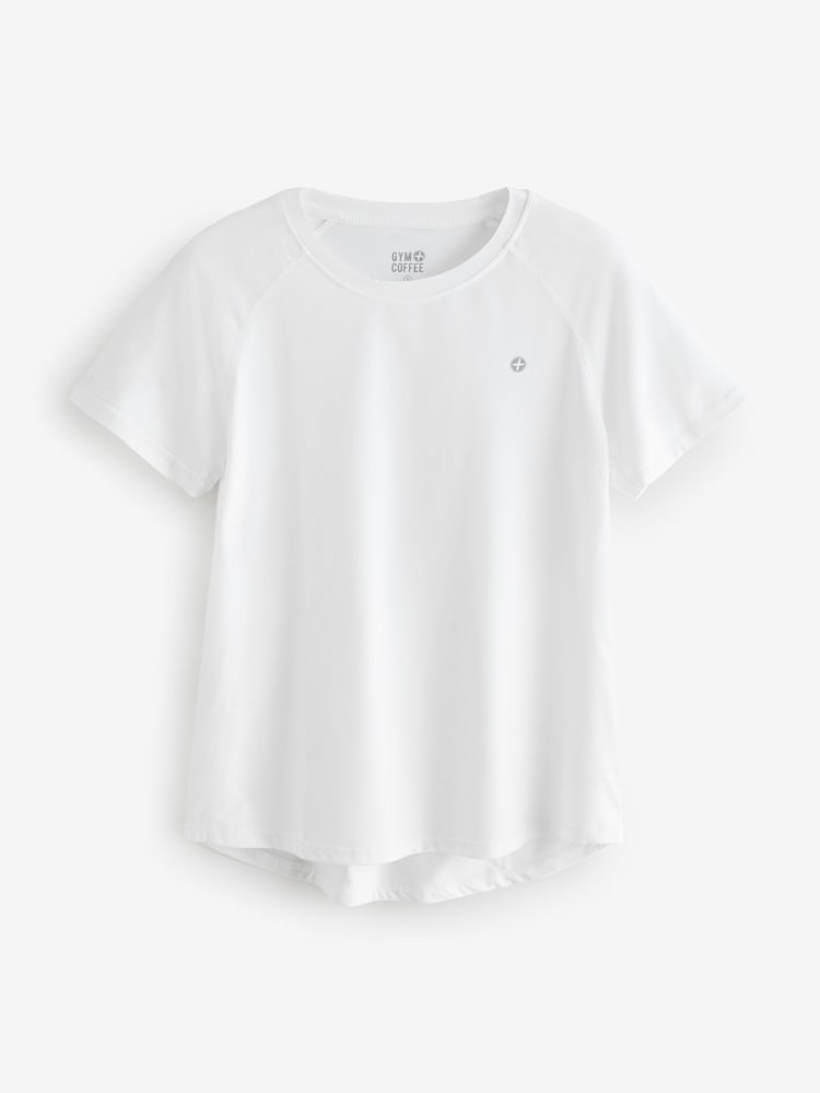 White - Gym + Coffee Relentless Womens T-Shirt - Image 1 of 1