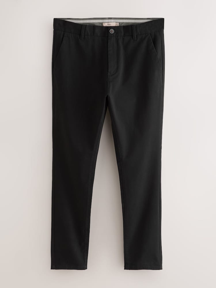 Black/Navy/Stone/Blue Slim Stretch Chino Trousers 4 Pack - Image 4 of 14