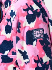 Gym + Coffee Pink Light Snap Polar Fleece - Image 6 of 7