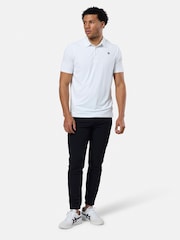 Gym + Coffee White Golf Polo Shirt - Image 1 of 6