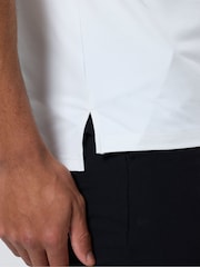 Gym + Coffee White Golf Polo Shirt - Image 5 of 6