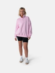 Gym + Coffee Pink Womens Snap Collar Sierra Sweatshirt - Image 2 of 7