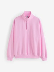 Gym + Coffee Pink Womens Snap Collar Sierra Sweatshirt - Image 6 of 7
