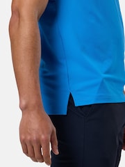 Gym + Coffee Blue Dark Golf Polo Shirt - Image 5 of 5