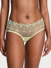 Victoria's Secret New Reed Green Cheeky Eyelet Mesh Knickers - Image 1 of 3