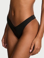 Victoria's Secret Black Thong Bikini Bottoms - Image 1 of 3