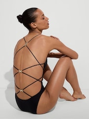 Victoria's Secret Black Scoop Swimsuit - Image 2 of 2