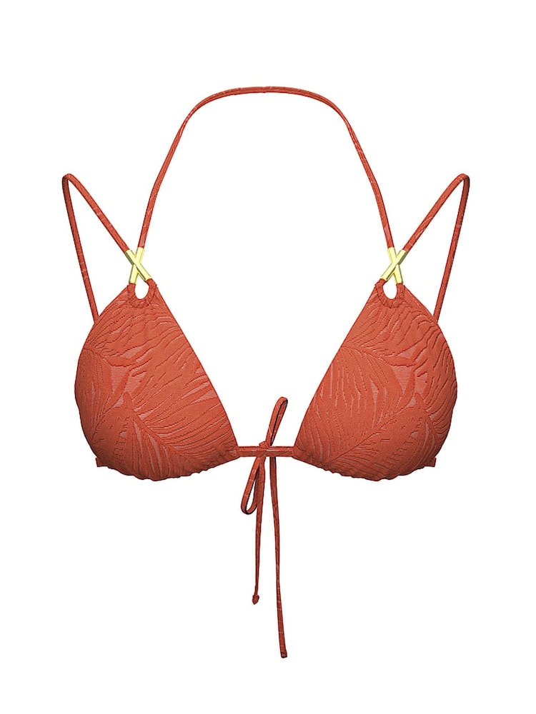 Victoria's Secret Autumn Leaf Orange Triangle Bikini Top - Image 3 of 3