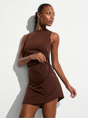 Victoria's Secret Ganache Brown Cover Up Mini Dress - Image 1 of 2