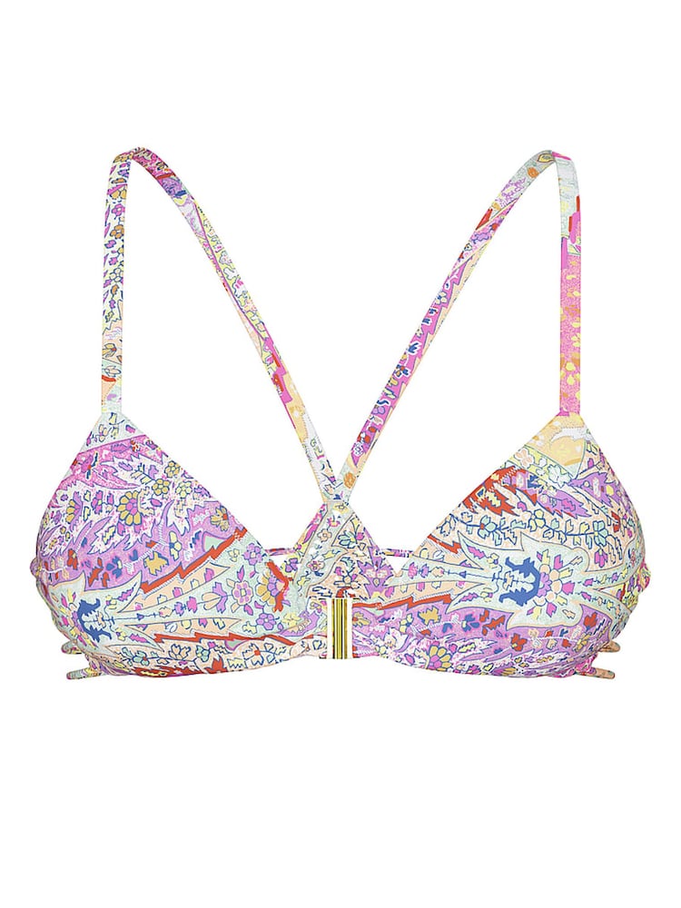Victoria's Secret Paisley Pink Non Wired Macrame Bikini Top - Image 4 of 4
