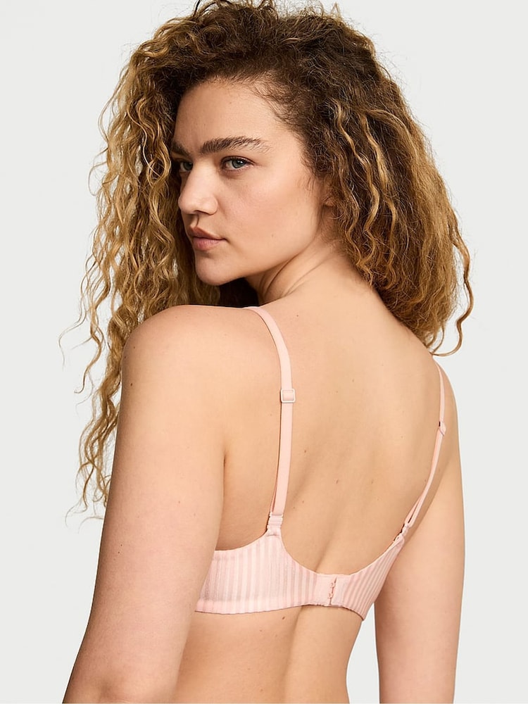 Victoria's Secret Purest Pink Stripe Full Cup Bra - Image 2 of 2 Victoria's Secret Purest Pink Stripe Full Cup Bra - Image 2 of 2