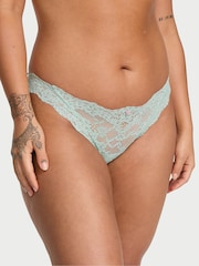 Victoria's Secret Silent Blue Bikini Lace Knickers - Image 1 of 2