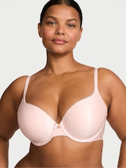 Victoria's Secret Purest Pink Stripe Full Cup Push Up Bra - Image 1 of 2