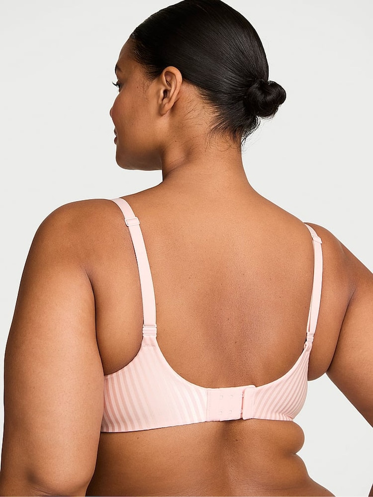 Victoria's Secret Purest Pink Stripe Full Cup Push Up Bra - Image 2 of 2