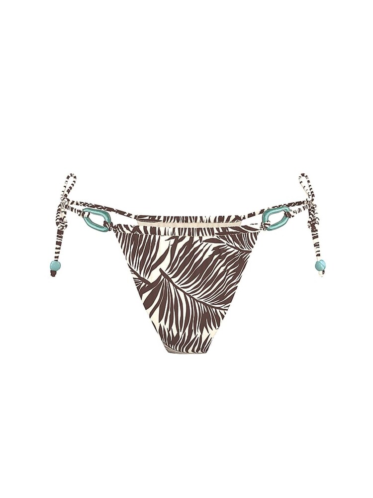 Victoria's Secret Palm Brown Thong Beaded Bikini Bottoms - Image 3 of 3 Victoria's Secret Palm Brown Thong Beaded Bikini Bottoms - Image 3 of 3