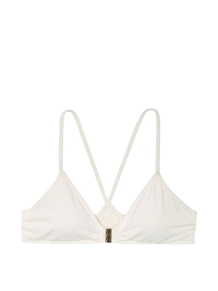 Victoria's Secret Coconut White Non Wired Macrame Bikini Top - Image 4 of 4