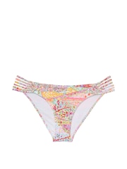 Victoria's Secret Paisley Pink Cheeky Macrame Bikini Bottoms - Image 3 of 3