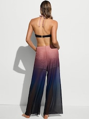 Victoria's Secret Blue Ombre Mesh Knot Cover Up Trousers - Image 2 of 3