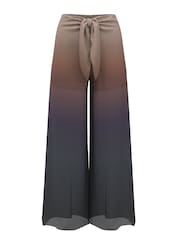 Victoria's Secret Blue Ombre Mesh Knot Cover Up Trousers - Image 3 of 3