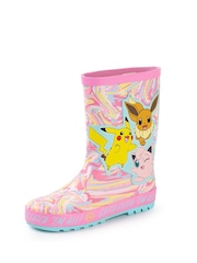 Vanilla Underground Pink Kids Pokemon Wellies with Handles - Image 1 of 6