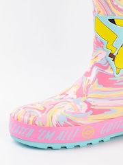 Vanilla Underground Pink Kids Pokemon Wellies with Handles - Image 6 of 6