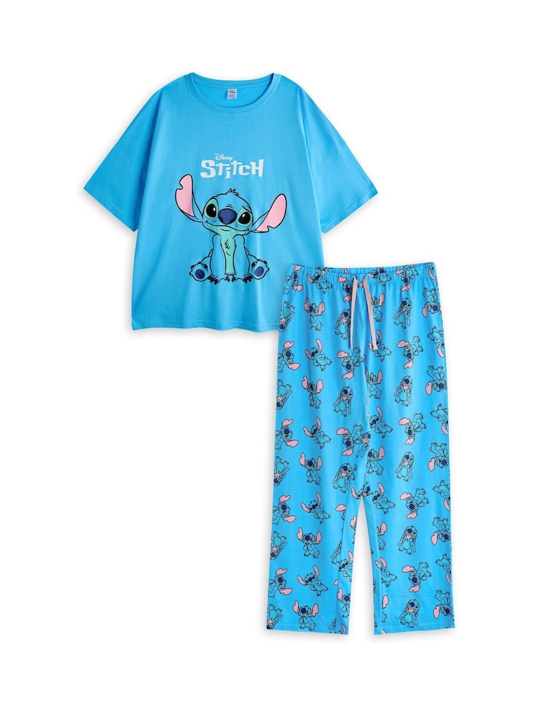 Vanilla Underground Blue Stitch Womens Pyjamas Set - Image 1 of 7