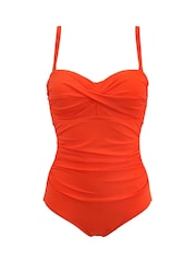 Pour Moi Orange Santa Monica Removable Straps Tummy Control Swimsuit - Image 3 of 6