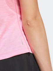 adidas Pink Own The Run T-Shirt - Image 5 of 6