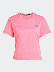 adidas Pink Own The Run T-Shirt - Image 6 of 6