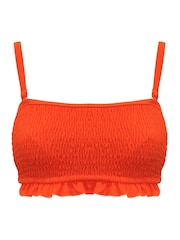 Pour Moi Orange Strapless Free Spirit Bikini Top - Image 3 of 4