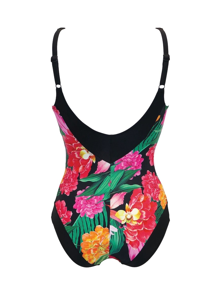 Pour Moi Black Contour Tummy Control Swimsuit - Image 6 of 6