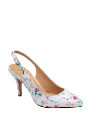 Ravel White Slingback Court Shoes - Image 1 of 4