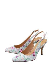 Ravel White Slingback Court Shoes - Image 2 of 4