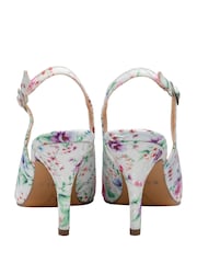 Ravel White Slingback Court Shoes - Image 3 of 4