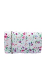 Ravel White Clutch Bag with Chain - Image 1 of 4