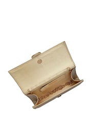 Ravel Gold Clutch Bag with Chain - Image 3 of 4