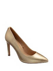Ravel Gold Stiletto-Heel Court Shoes - Image 1 of 4